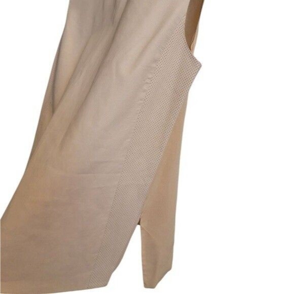 Vince Womens Leather Silk Sleeveless Tunic Tank Top Size 12 Pink Quiet Luxury - Picture 3 of 8
